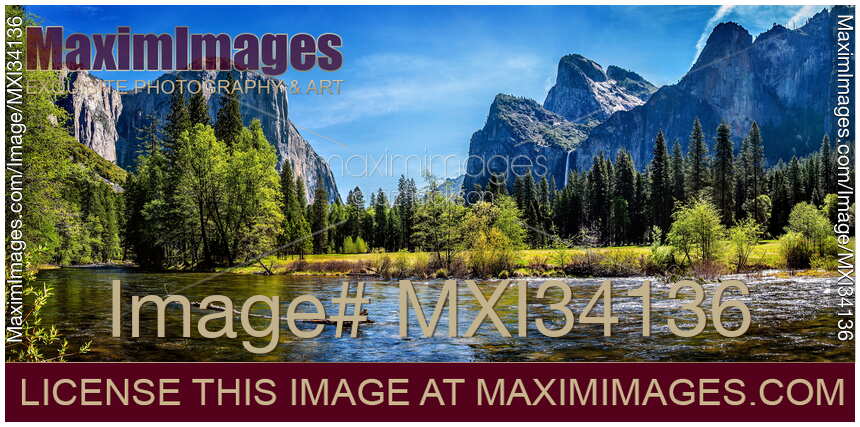 Yosemite National Park panoramic landscape nature scenery