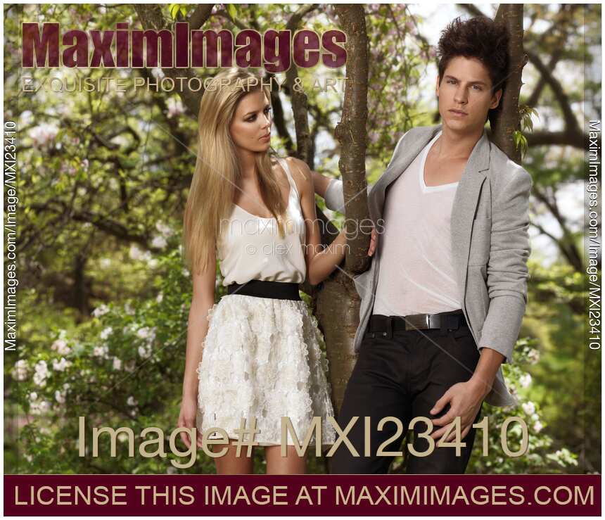Young Couple in a Garden
