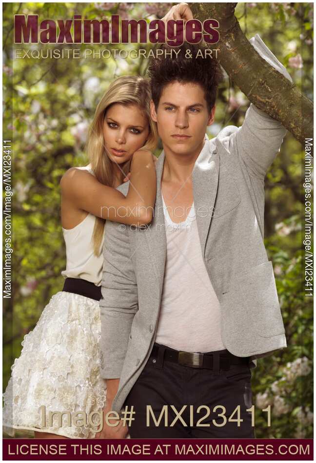 Young Couple in a Garden