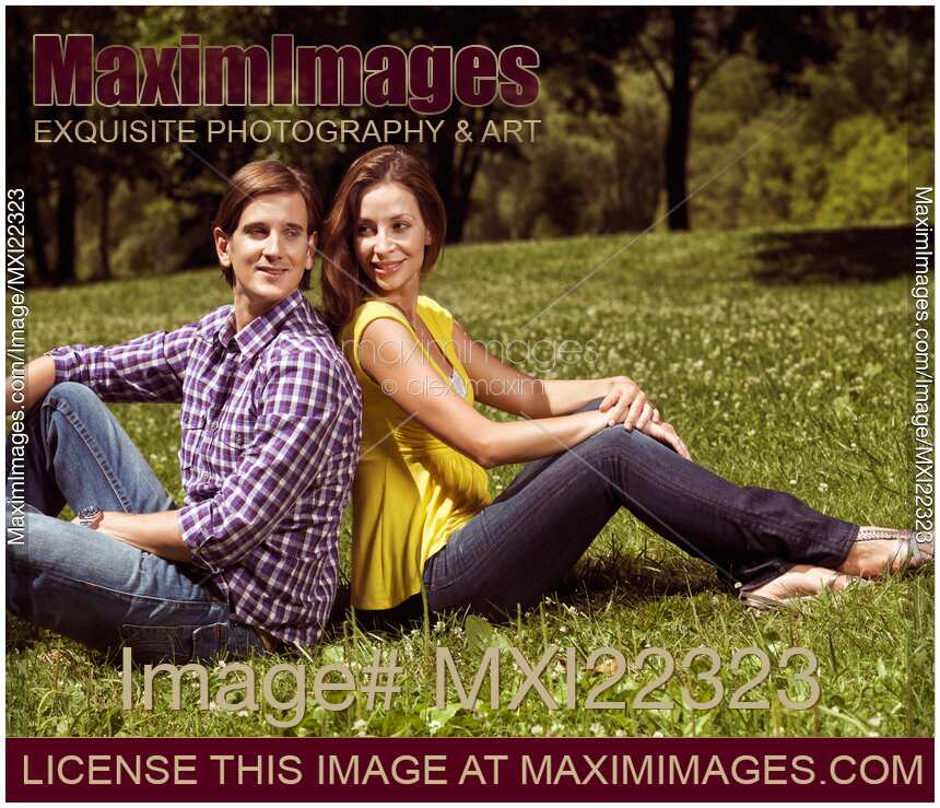Young Happy Couple in a Park