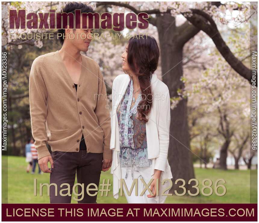Young Happy Couple in a Park