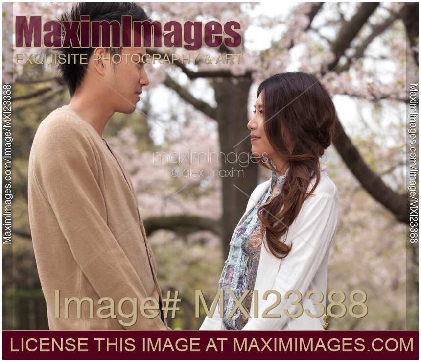 Young Happy Couple in a Park