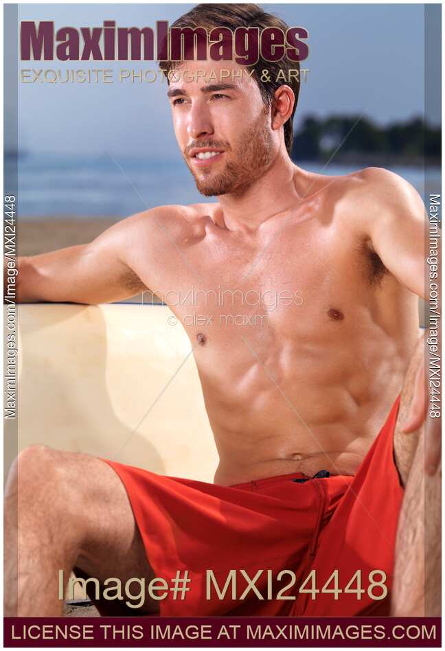 Young man at the beach