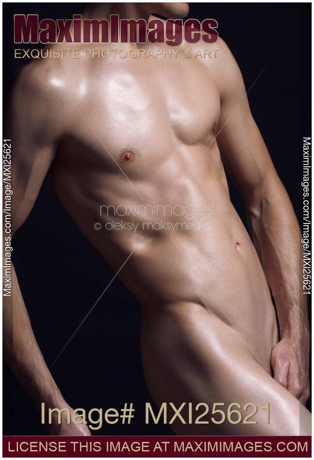 Young nude man bare torso