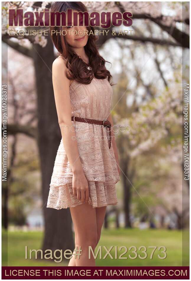 Young Smiling Woman in a Park