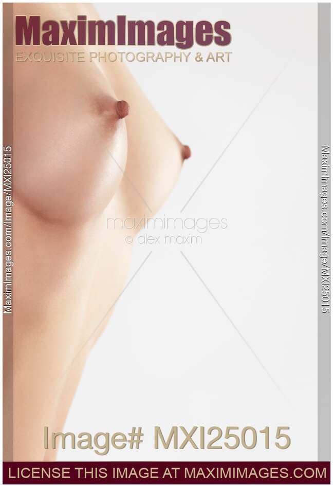 Young Woman Closeup of Breast