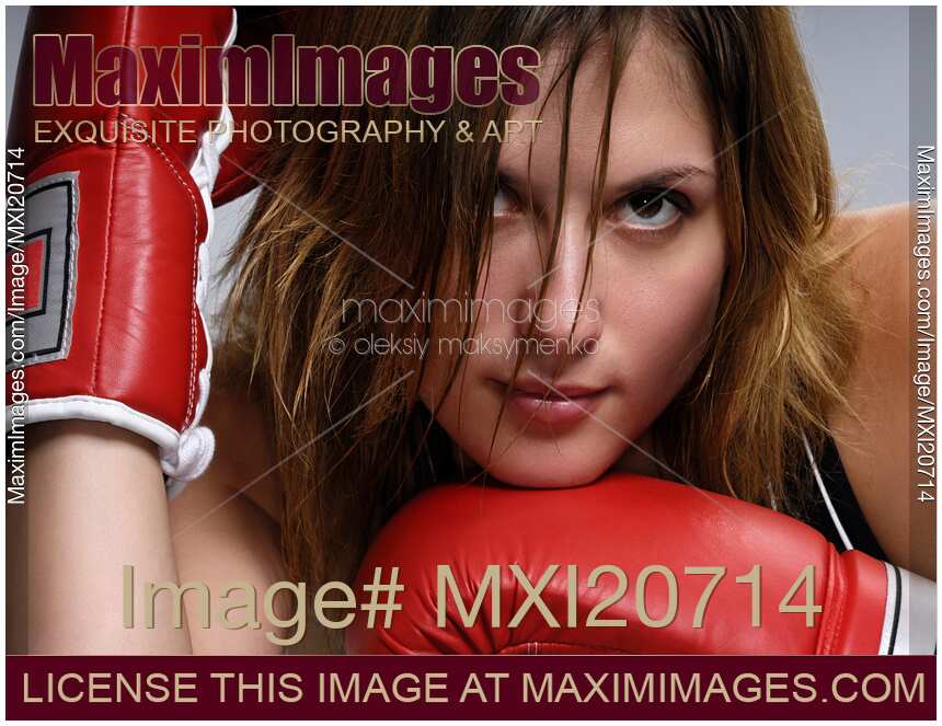 Young Woman Kickboxer