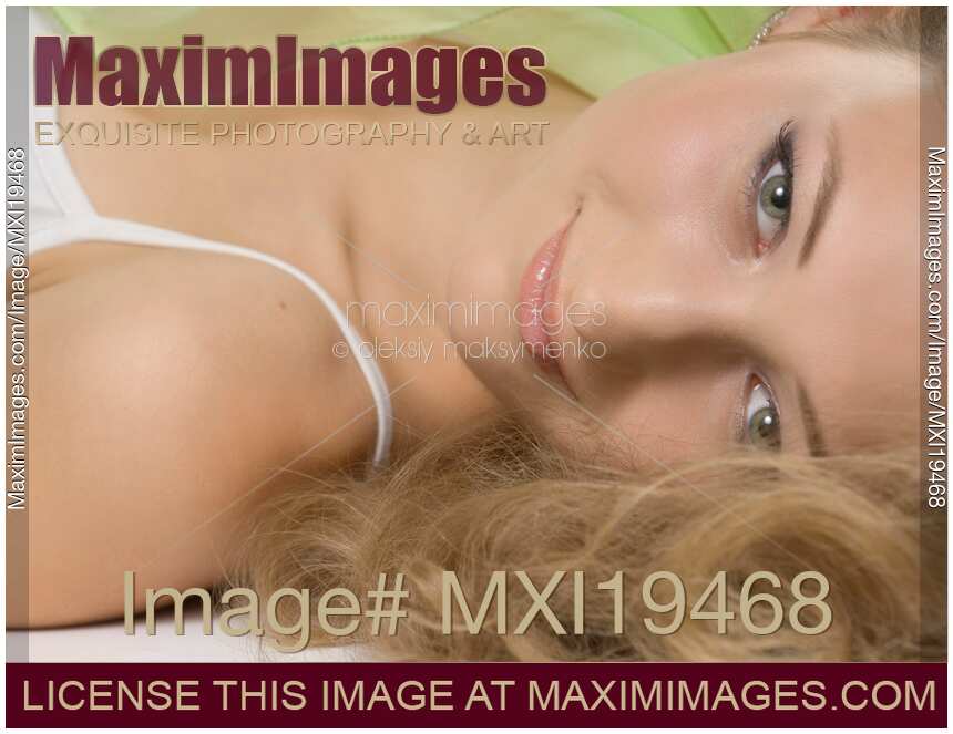 Young Woman Lying Down Beauty Portrait