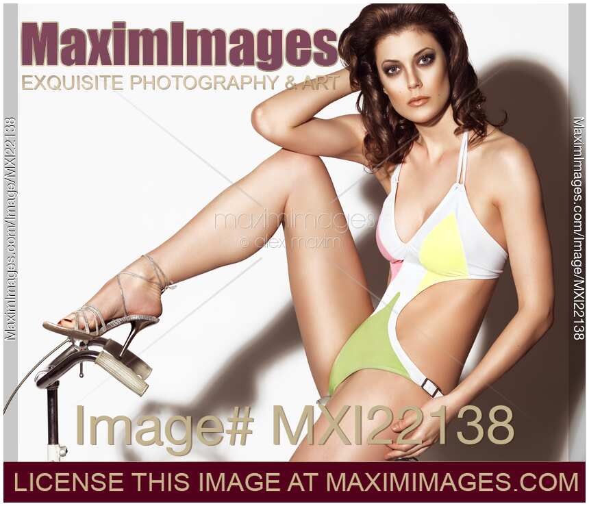 Young Woman Wearing a Swimsuit