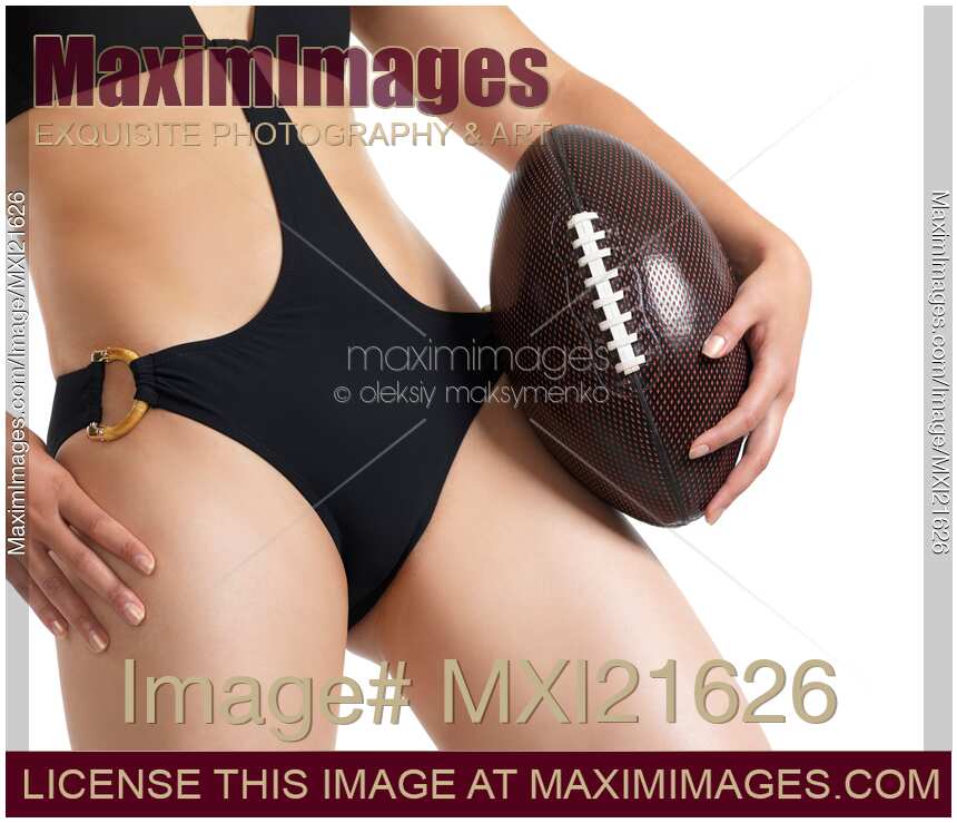 Young Woman with a Football