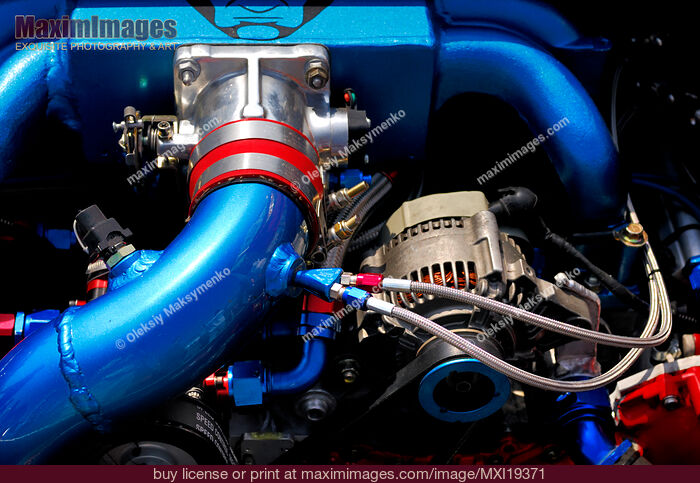 Stock photo of Race Car Engine Buy commercial use license at MaximImages