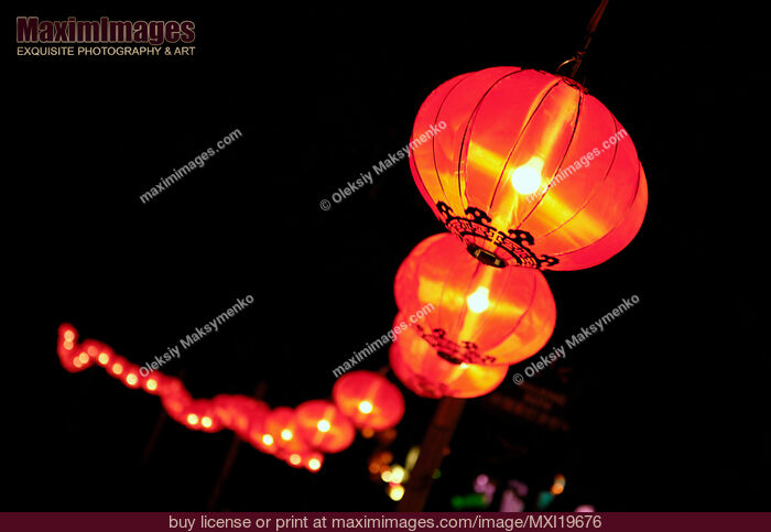 Stock photo of Chinese Lanterns Buy commercial use license at MaximImages