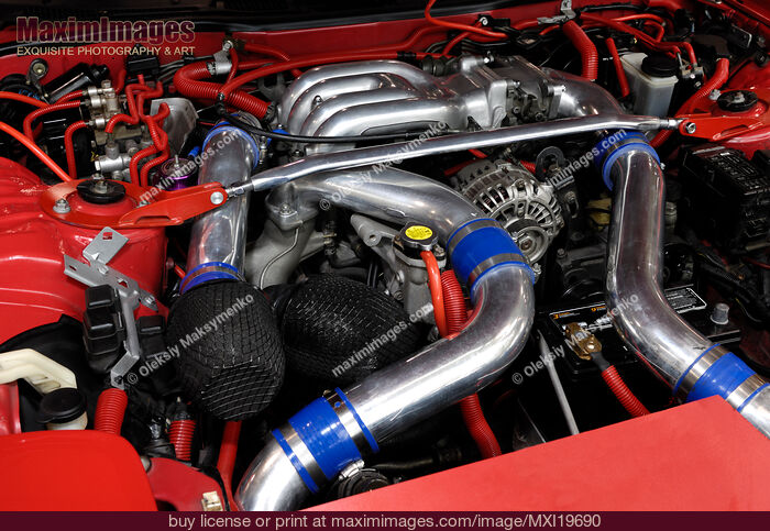 Stock photo of Custom Car Engine Buy commercial use license at MaximImages