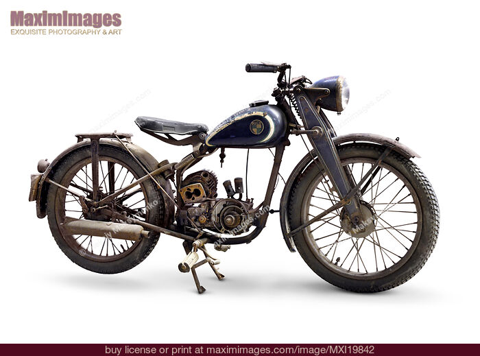 Stock photo of Puch 125 vintage motorcycle Buy commercial use license at MaximImages