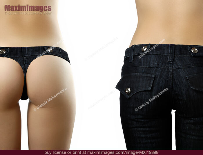Stock photo of Woman wearing jeans pants Buy commercial use license at MaximImages