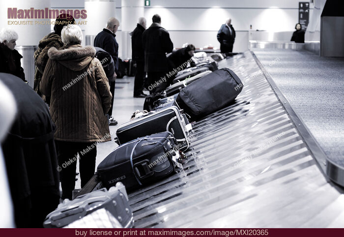 Stock photo of Baggage Carousel at an Airport Buy commercial use license at MaximImages