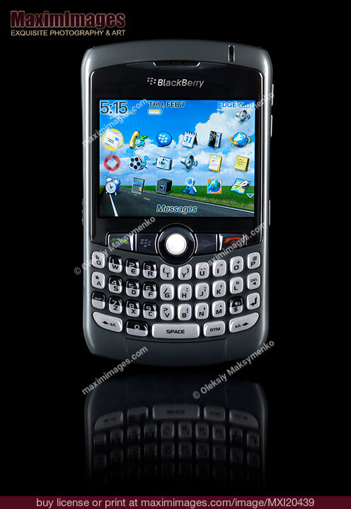 Stock photo of BlackBerry 8310 Curve Smartphone Buy commercial use license at MaximImages