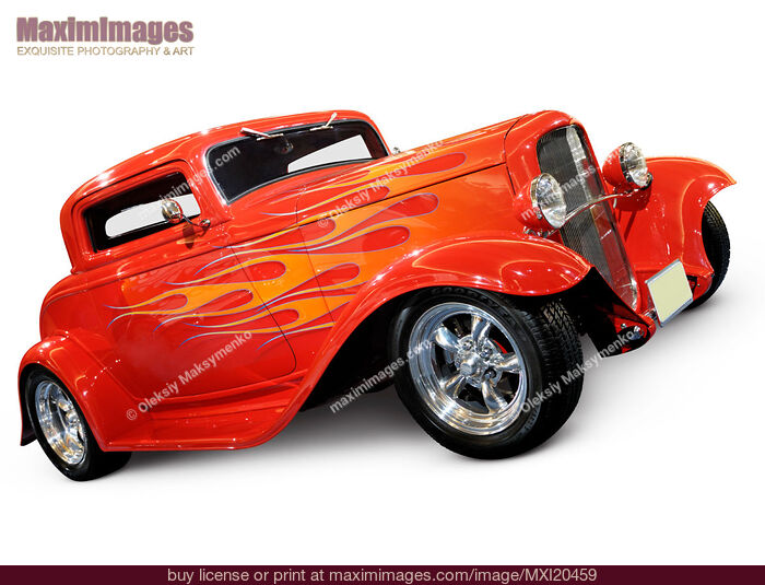 Stock photo of Hot Rod Ford Coupe 1932 custom vintage car Buy commercial use license at MaximImages