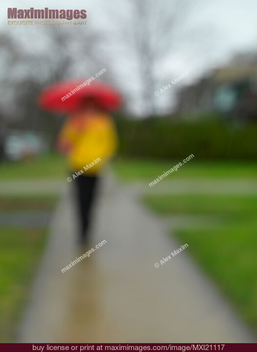 Stock photo of People in the Rain Buy commercial use license at MaximImages