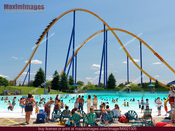 Stock photo of Canada's Wonderland Amusement Park Buy commercial use license at MaximImages