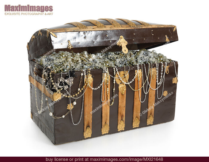 Stock photo of Treasure Chest Buy commercial use license at MaximImages