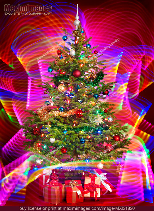 Decorated Christmas Tree. Stock Photo MXI21820