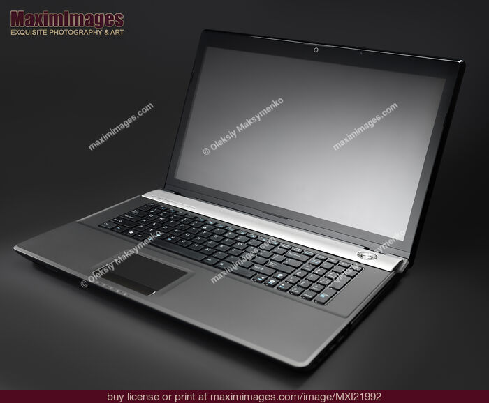 Stock photo of High-end Laptop Computer Buy commercial use license at MaximImages