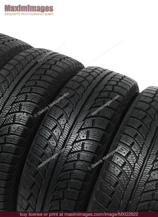 Stock photo of Set of Winter Tires Buy commercial use license at MaximImages