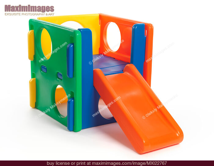 Stock photo of Climber Toy with a Slide Buy commercial use license at MaximImages