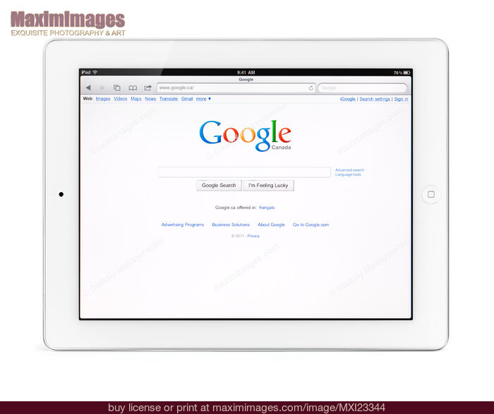 Stock photo of Apple iPad 2 Tablet Computer Buy commercial use license at MaximImages