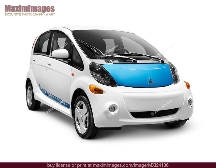 Stock photo of Mitsubishi i MiEV electric car Buy commercial use license at MaximImages