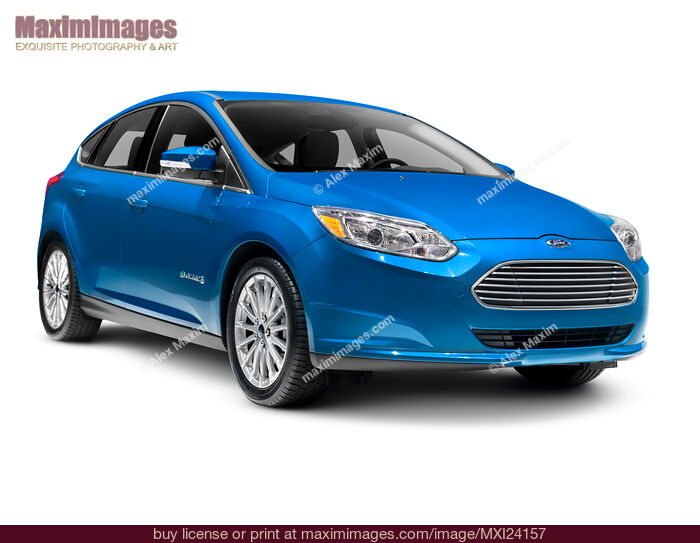 Stock photo of Ford Focus Electric BEV electric car Buy commercial use license at MaximImages