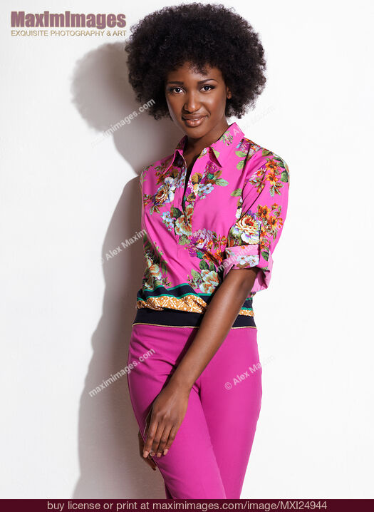 Stock photo of African american woman fashion photo Buy commercial use license at MaximImages