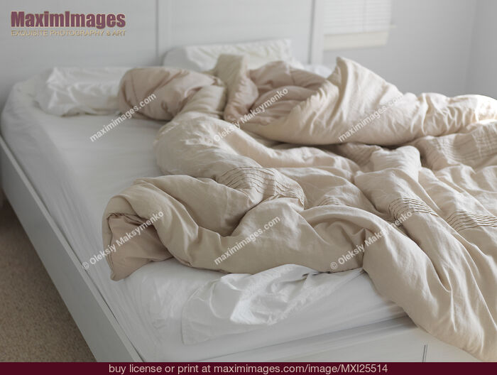 Unmade Bed. Stock Photo MXI25514