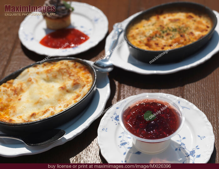 Stock photo of Italian cuisine at a restaurant Buy commercial use license at MaximImages