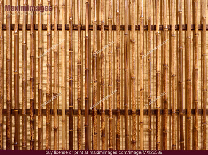 Stock photo of Bamboo wall texture Buy commercial use license at MaximImages