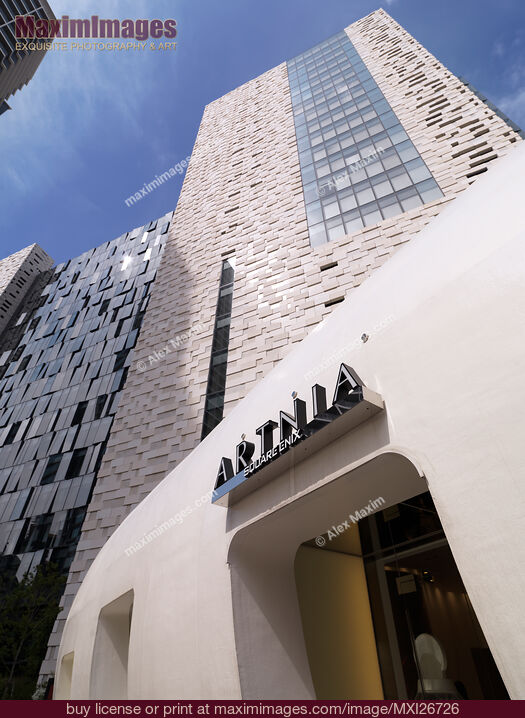 Stock photo of ARTNIA cafe and Square Enix buildings Buy commercial use license at MaximImages