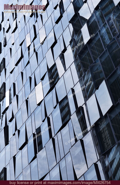 Stock photo of Modern glass building wall Buy commercial use license at MaximImages