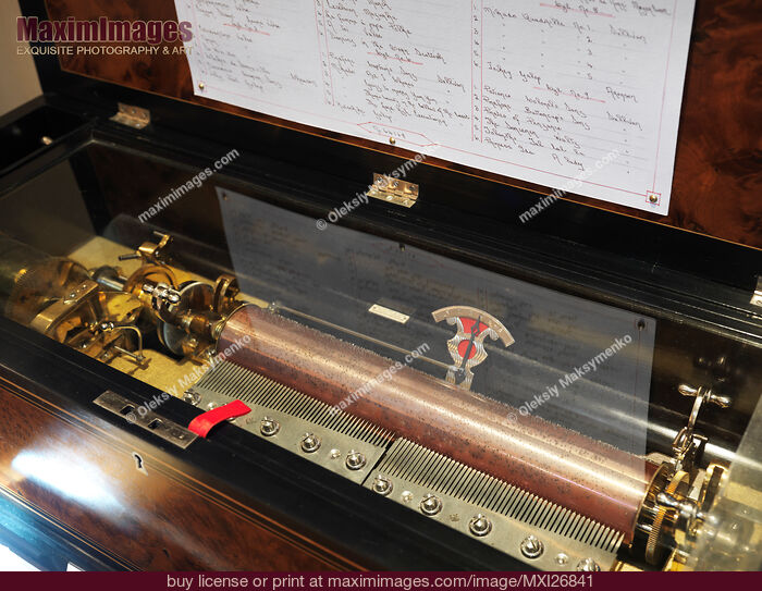 Stock photo of Antique cylinder phonograph Buy commercial use license at MaximImages