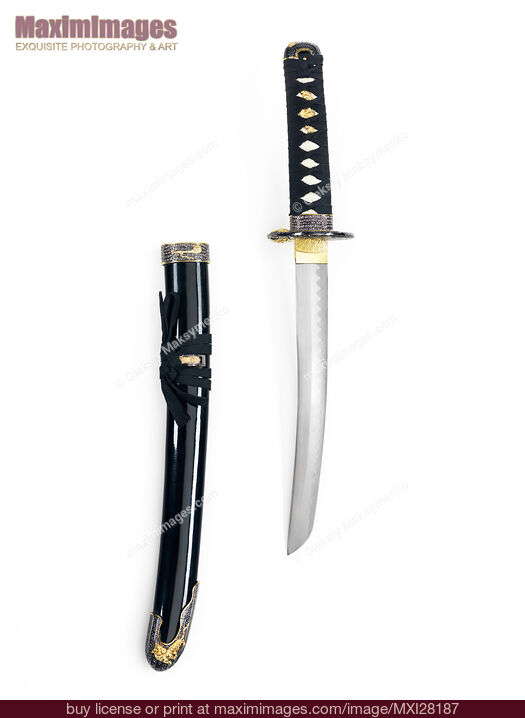 Stock photo of Japanese Tanto short sword Buy commercial use license at MaximImages