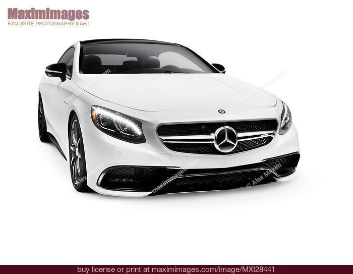Stock photo of 2015 Mercedes-Benz S63 AMG Coupe luxury car Buy commercial use license at MaximImages