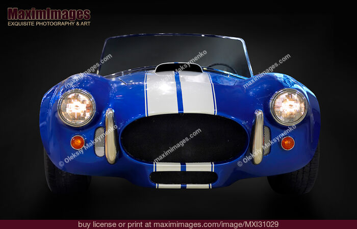 Stock photo of AC Cobra Classic Sports Car Buy commercial use license at MaximImages