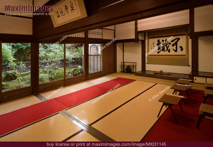 Stock photo of Traditional Japanese tea room in Nanzen-ji Temple Hojo hall Buy commercial use license at MaximImages