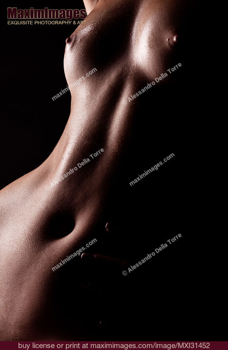 Stock photo of Art nude woman torso body parts closeup of breasts Buy commercial use license at MaximImages