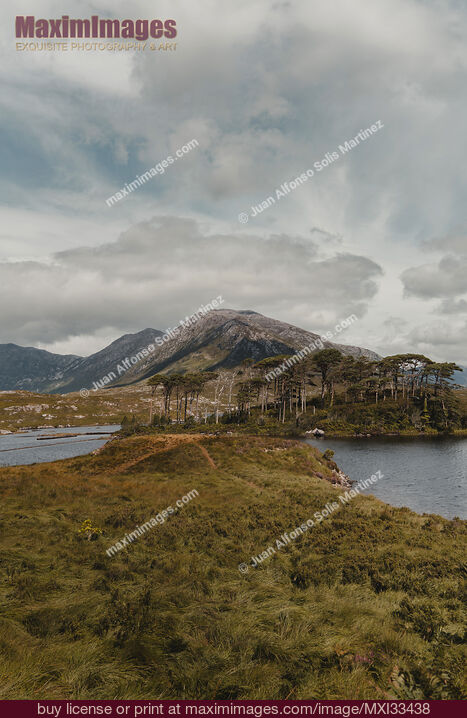 Stock photo of Beautiful nature scenery of Derryclare Lough Connemara Park in Ireland Buy commercial use license at MaximImages