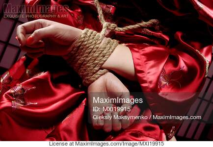 Woman with Her Hands Tied Behind Her Back... preview image