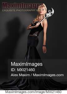 Beautiful Woman with a Venetian Mask... preview image