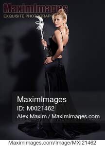 Beautiful Woman with a Venetian Mask... preview image