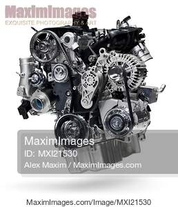 2. 0TSI VW Car Combustion Engine isolated on white... preview image