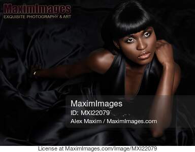 Beautiful Woman in Black Dress... preview image
